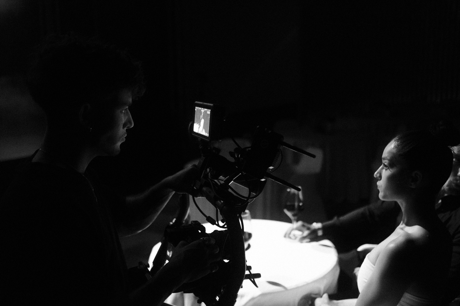 Behind the camera