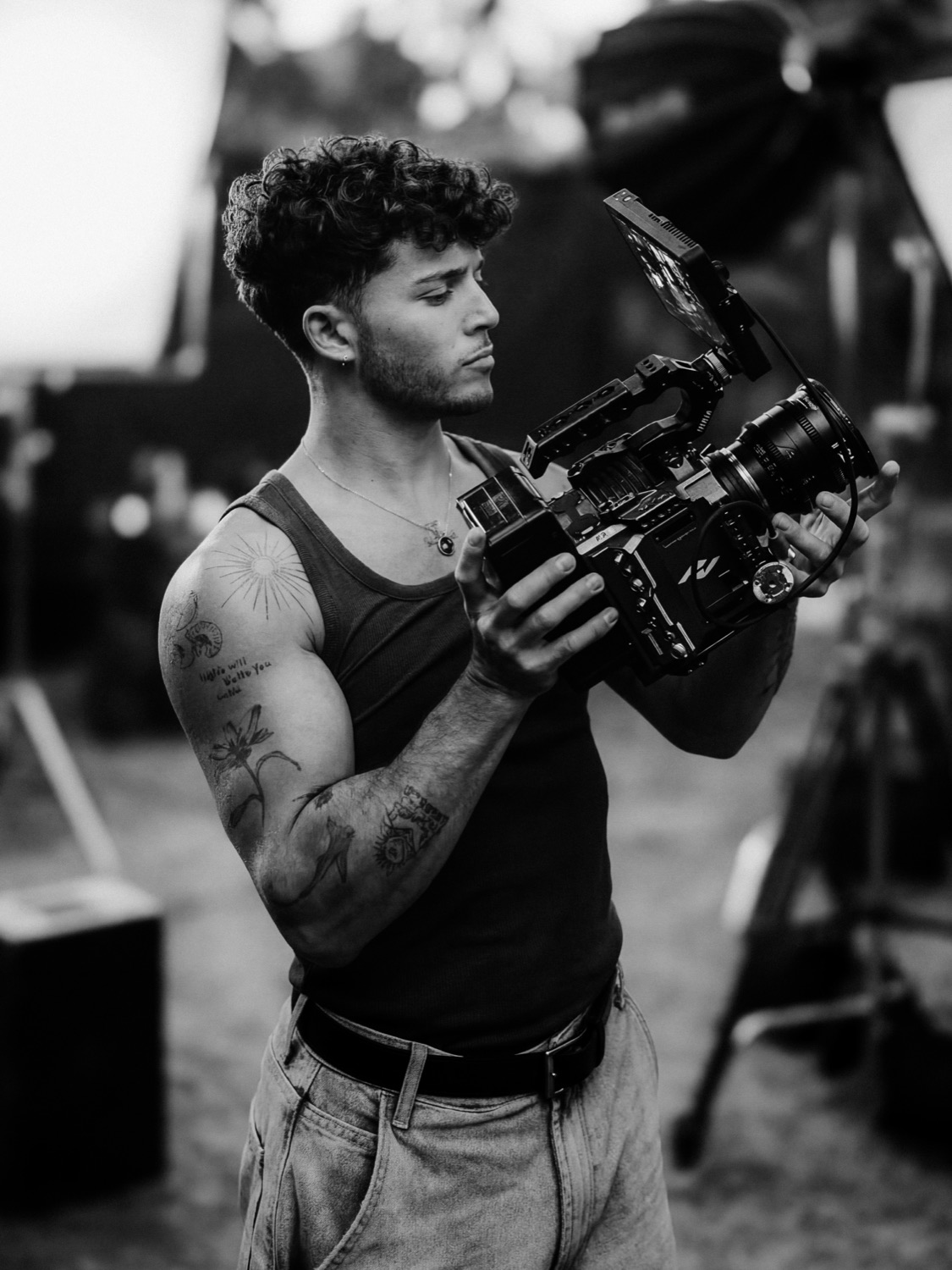 Portrait with camera