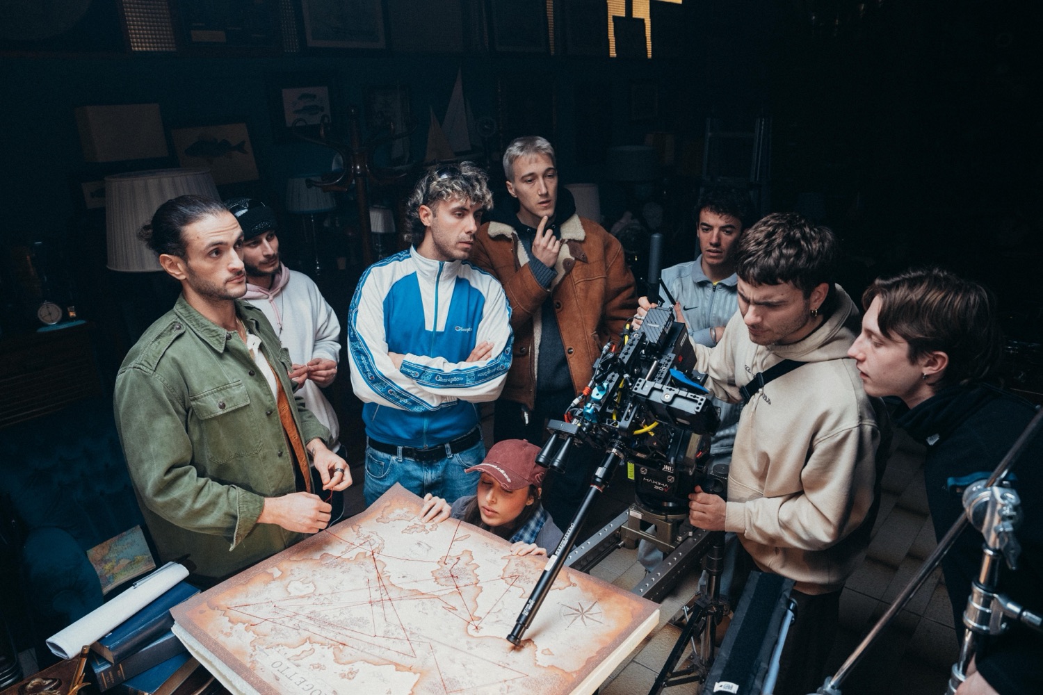 Crew around the map